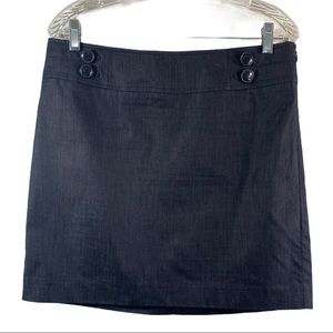 Loft skirt 8 Petite mini lightweight denim blue